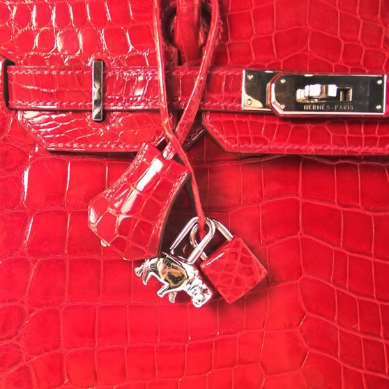 Shiny Niloticus Crocodile Birkin 30 Braise