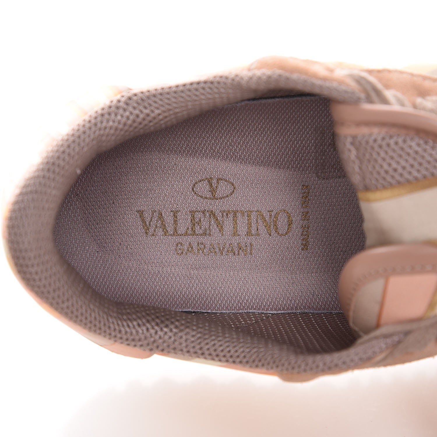 Valentino Garavani Suede Calfskin Native Couture 1975 Womens Rockrunner Sneakers 38.5 Multicolor 7 of 11