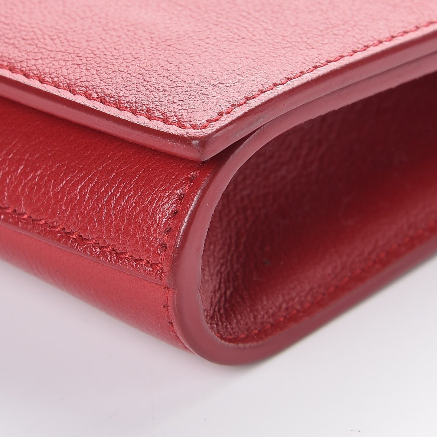 Calfskin Monogram Large Belle De Jour Clutch Red