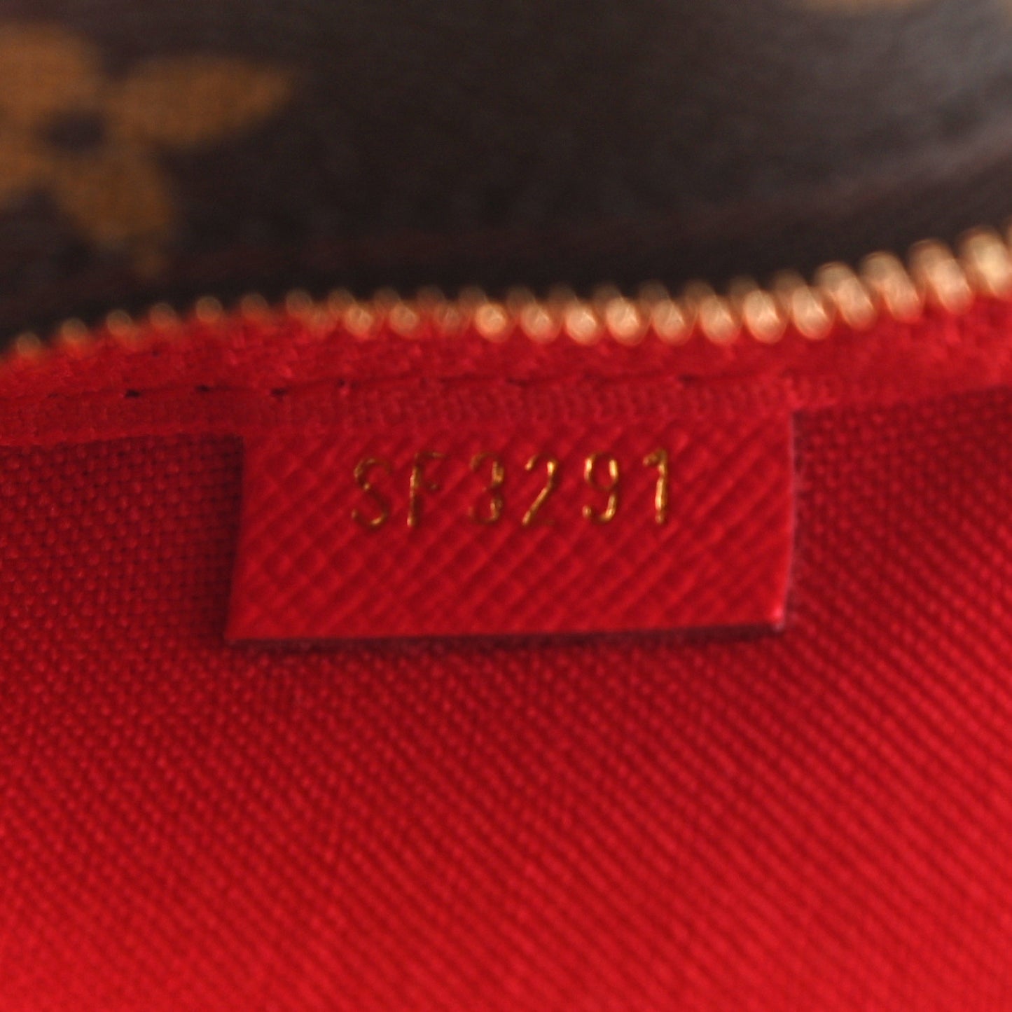 Monogram 2021 Christmas Animation London Mini Pochette Accessories Red