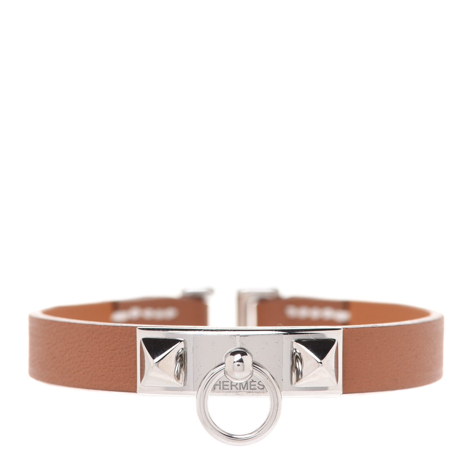 Hermes Swift Micro Rivale Bracelet T3 Gold 1 of 7