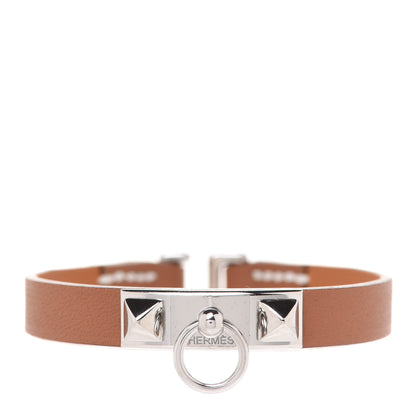 Hermes Swift Micro Rivale Bracelet T3 Gold 1 of 7