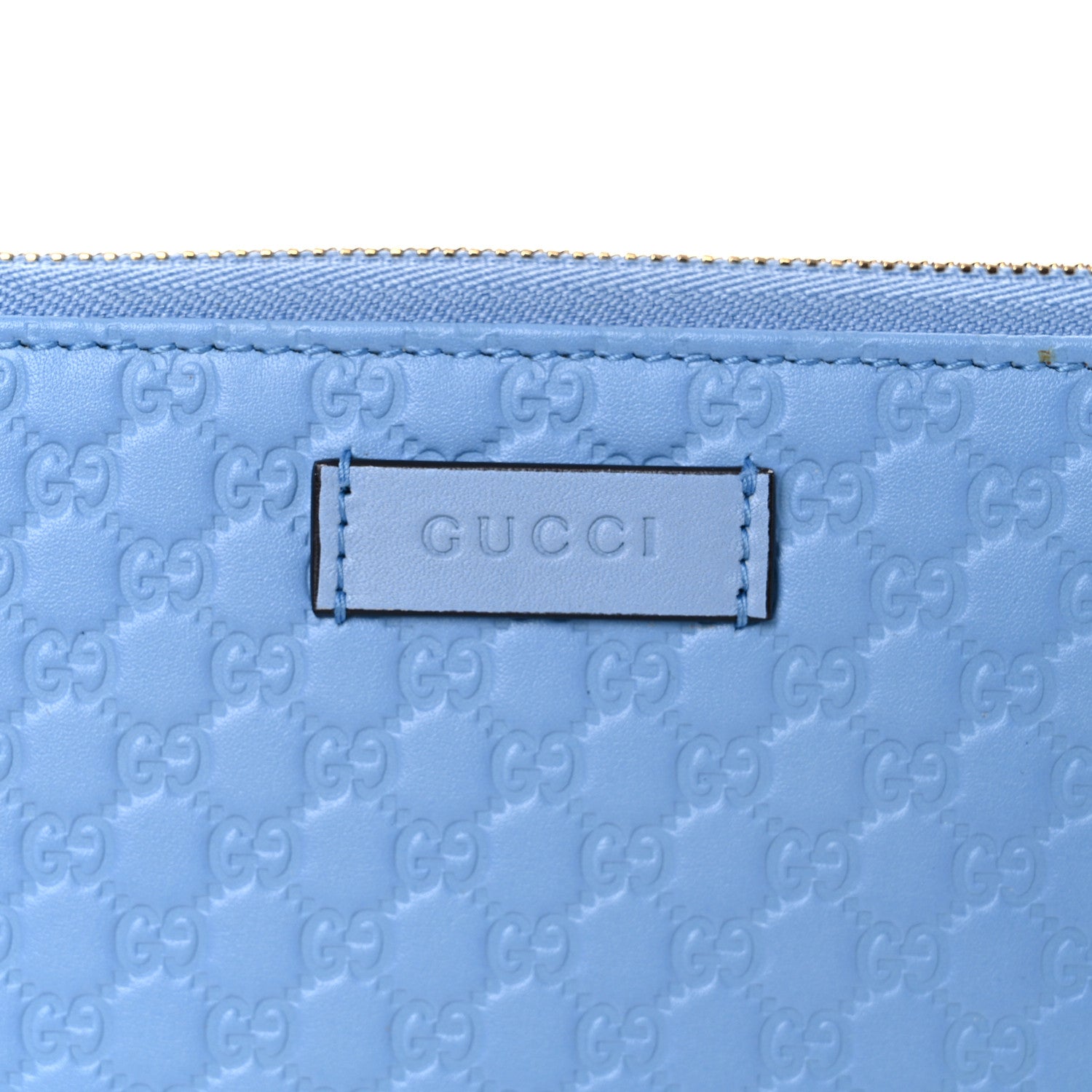 Gucci Microguccissima Zip Around Wallet Mineral Blue 7 of 9