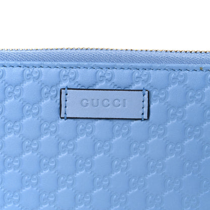 Gucci Microguccissima Zip Around Wallet Mineral Blue 7 of 9