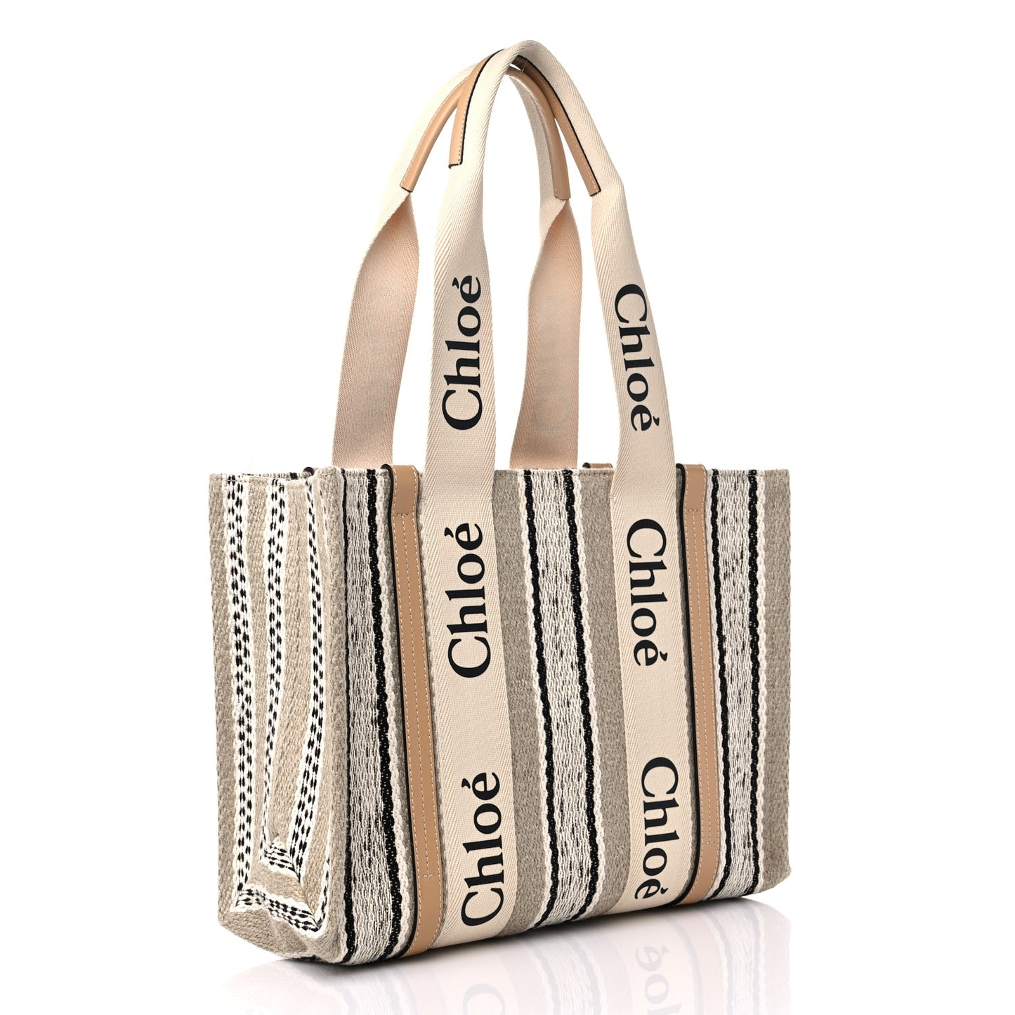 Knit Medium Woody Ribbon Tote Multicolor