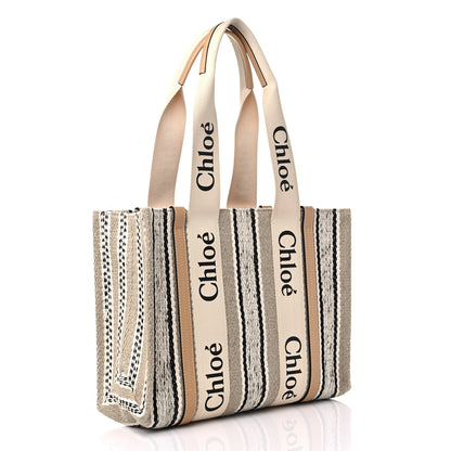 Chloe Knit Medium Woody Ribbon Tote Multicolor 3 of 12