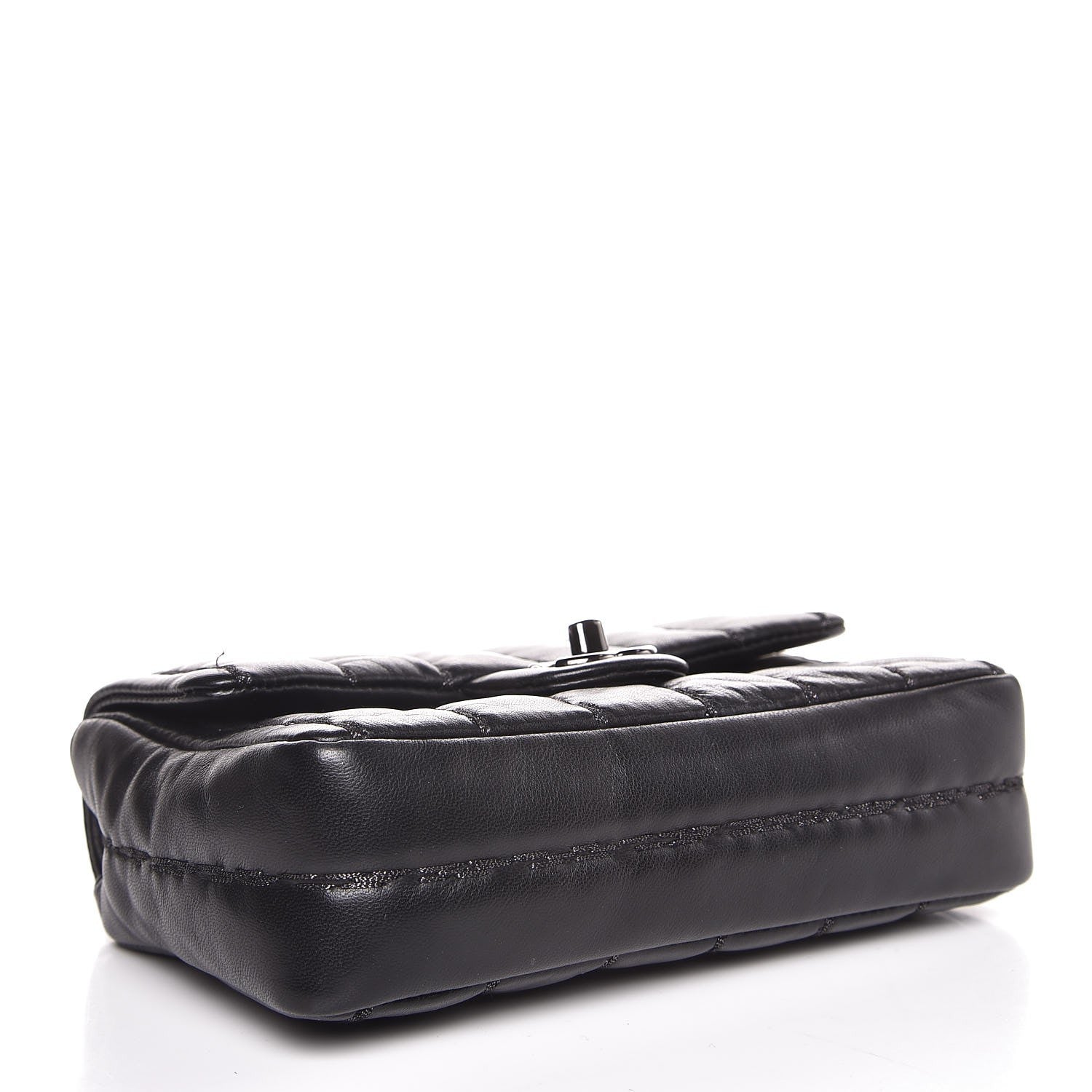 Chanel Lambskin Vertical Stitched Mini Flap Black 4 of 8