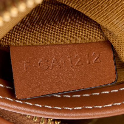 Celine Triomphe Canvas XL Calfskin Small Boston Bag Tan 7 of 11