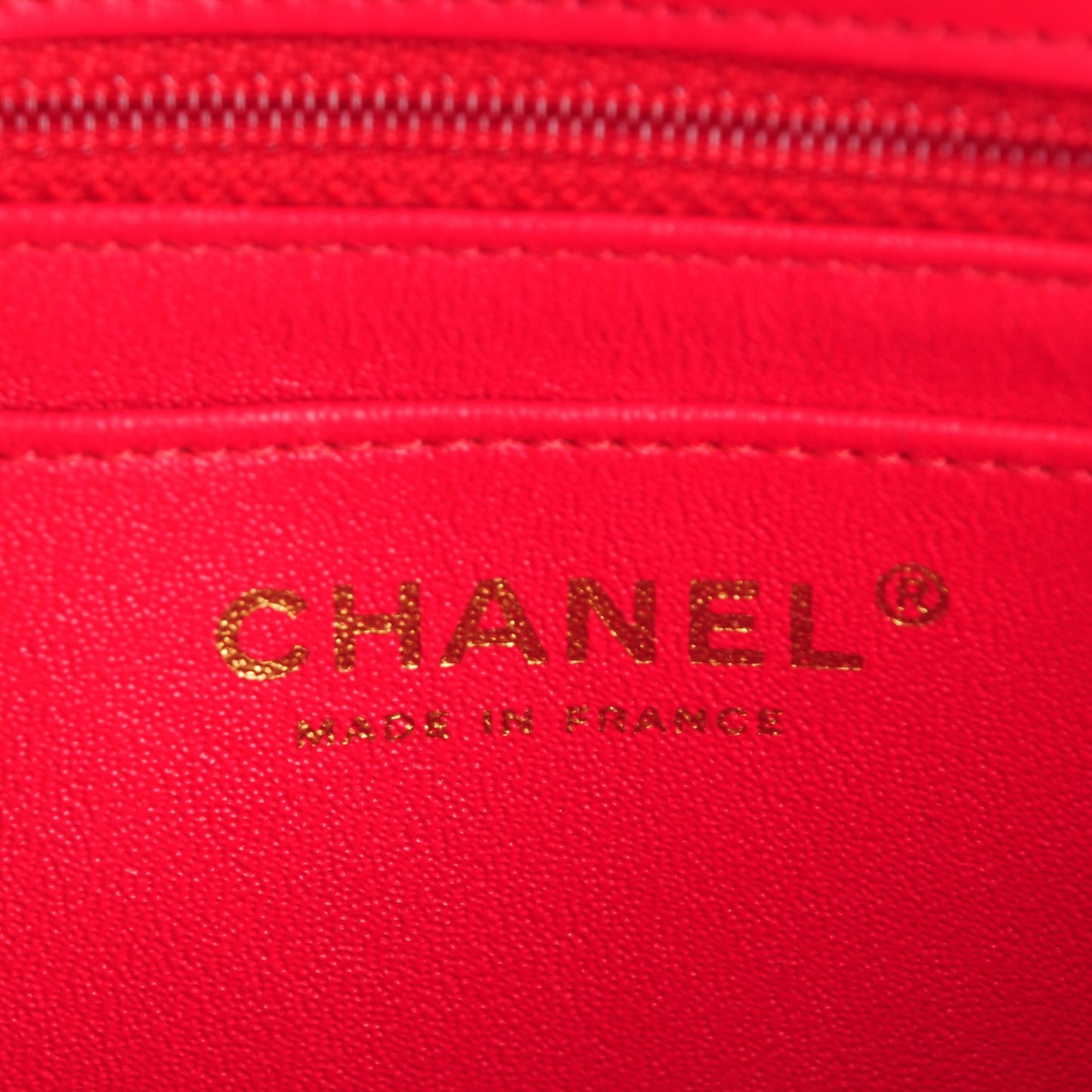 Lambskin Quilted Mini Rectangular Flap Dark Pink