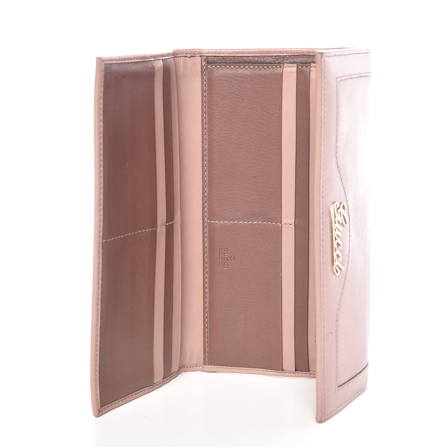 Gucci Calfskin Continental Flap Wallet Pink 5 of 18