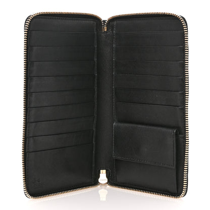 Gucci Guccissima Zip Around Travel Wallet Black 5 of 10