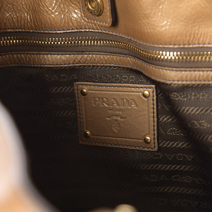 Prada Vernice Sfumata Shoulder Bag Blond Mordore 8 of 9