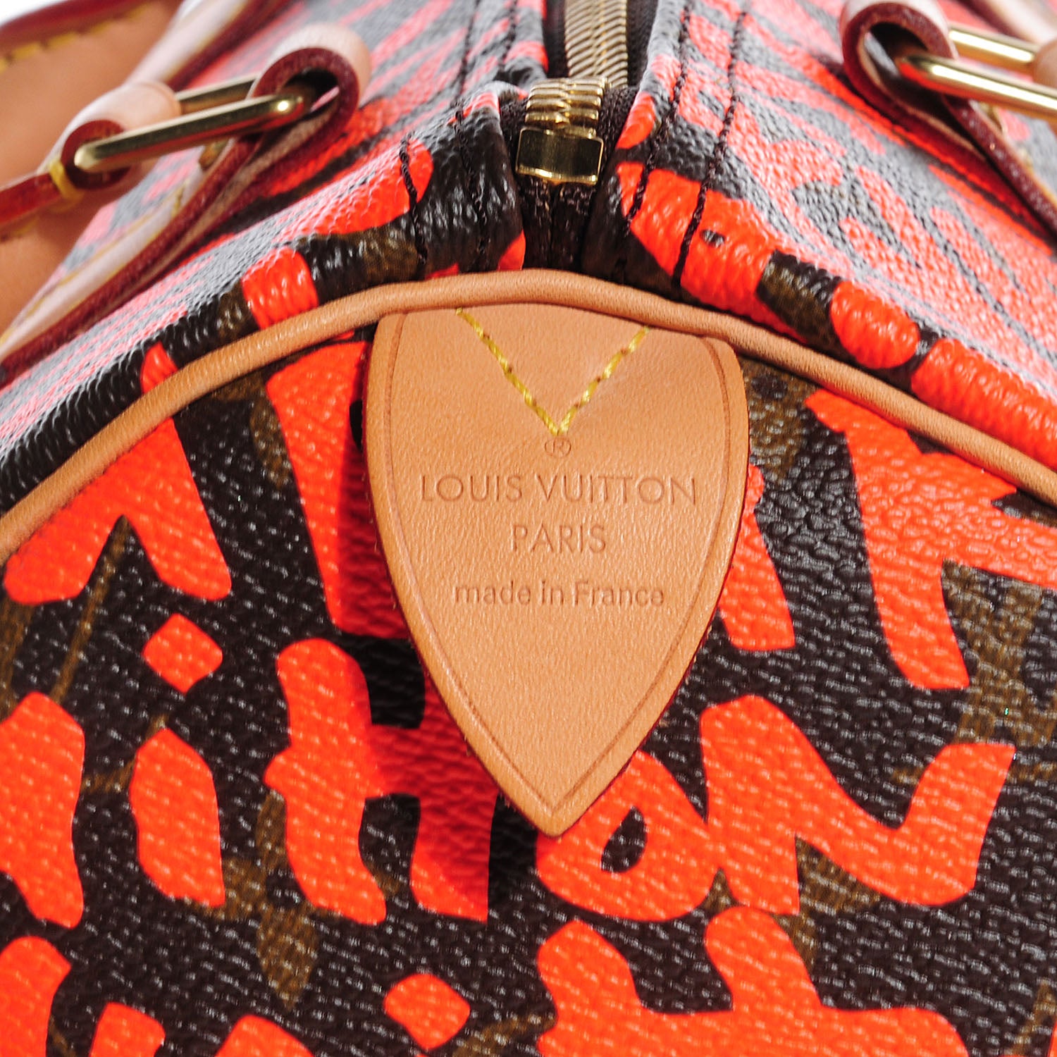 Louis Vuitton Monogram Graffiti Speedy 30 Orange 6 of 7