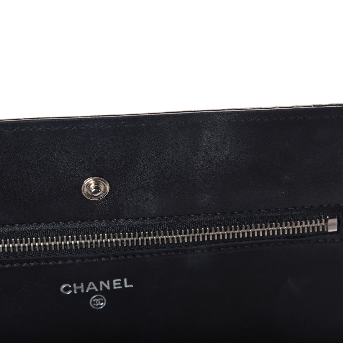 Shiny Crocodile Wallet on Chain WOC Black