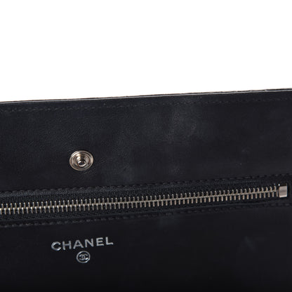 Chanel Shiny Crocodile Wallet on Chain WOC Black 12 of 12