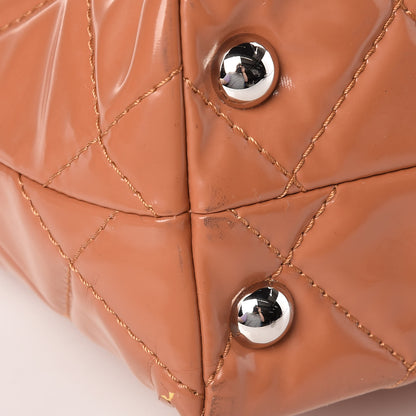 Chanel Vinyl Quilted In The Business North South Tote Orange 9 of 22