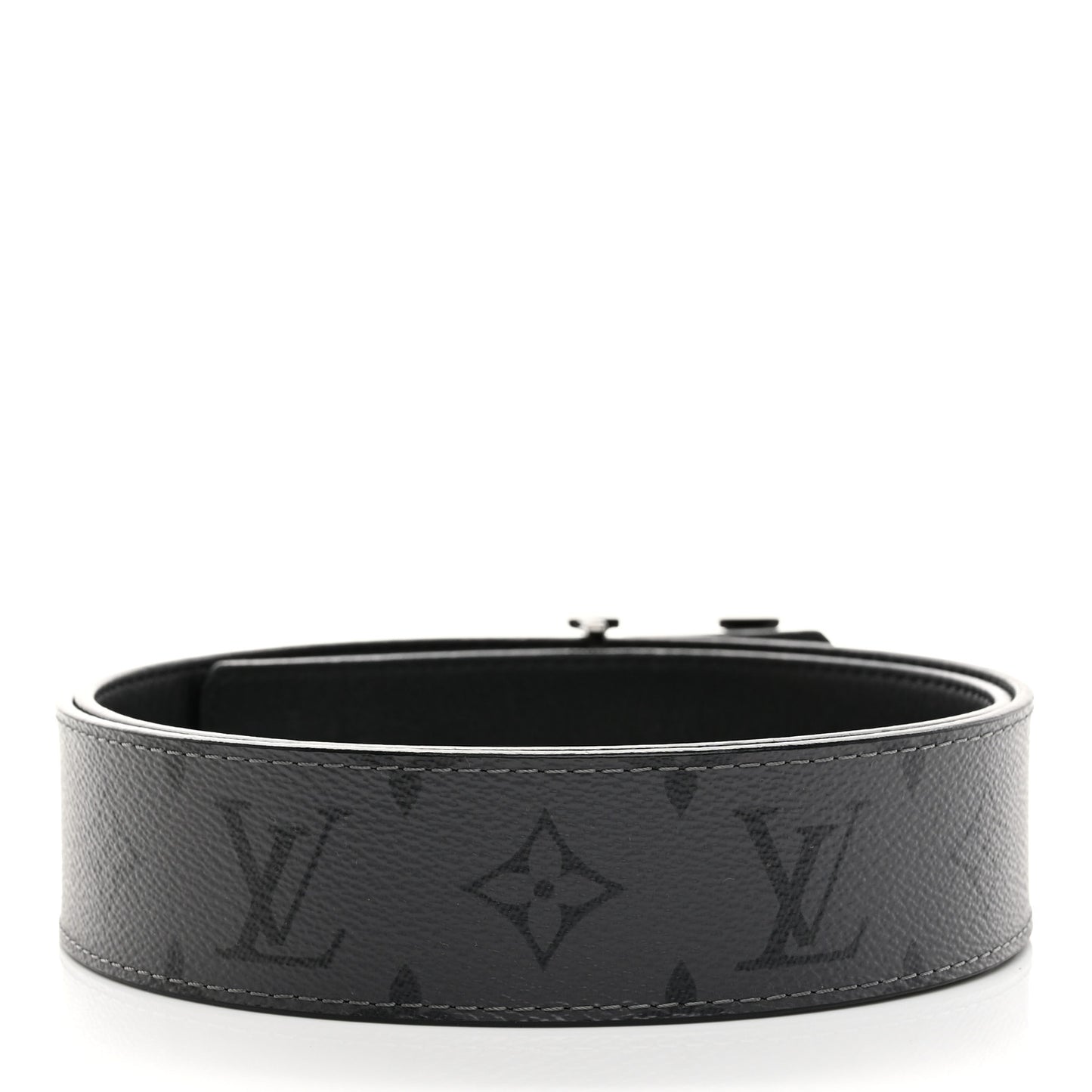 Monogram Eclipse Taigarama 40mm LV Initiales Reversible Belt 95 38 Black