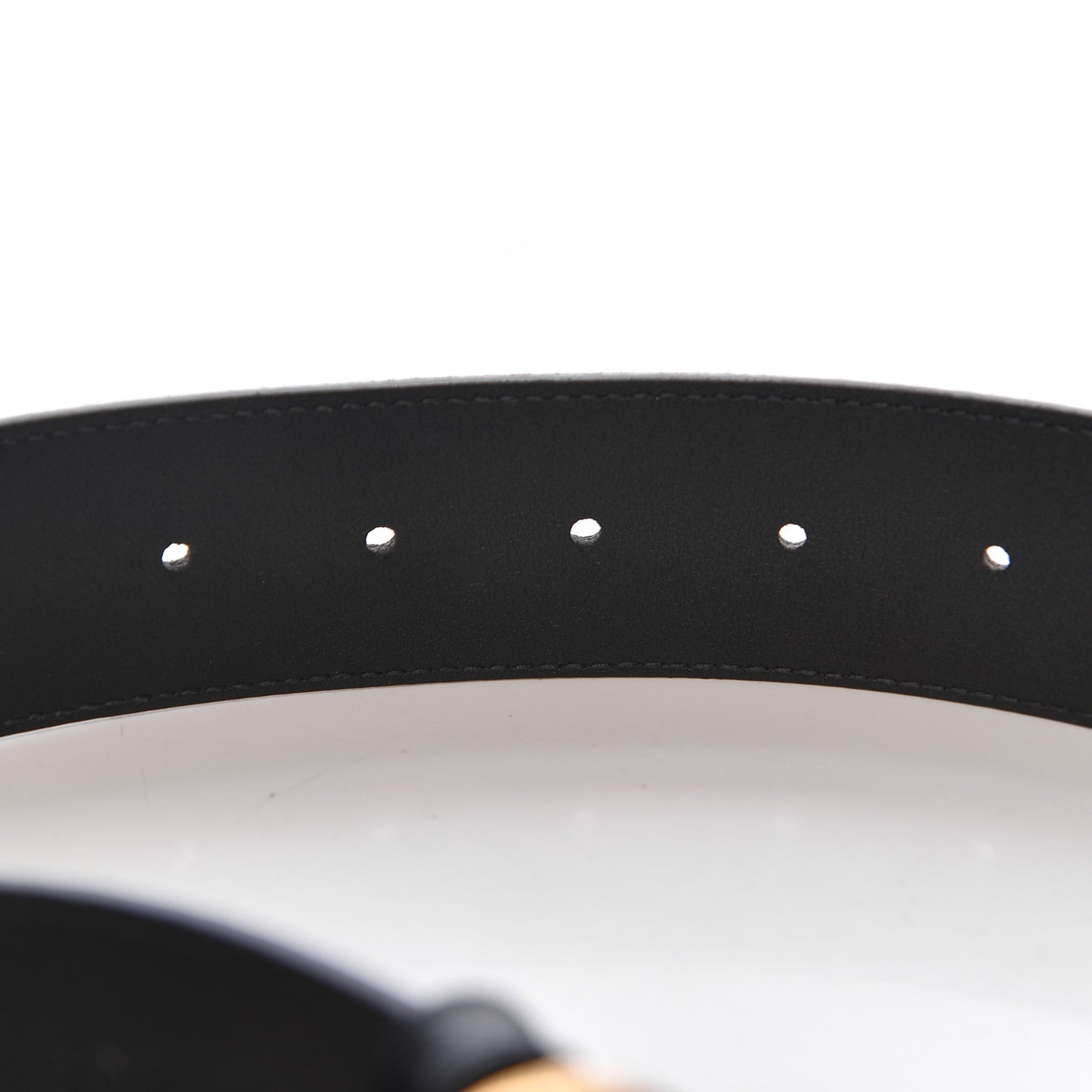 Textured Calfskin Double G 40mm Belt 75 30 Black