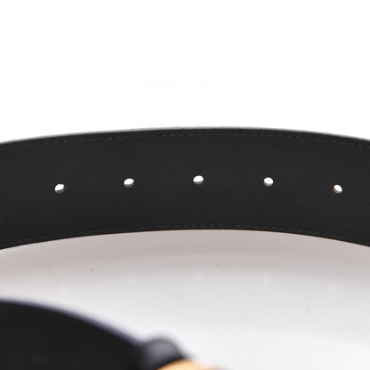 Gucci Textured Calfskin Double G 40mm Belt 75 30 Black 6 of 7