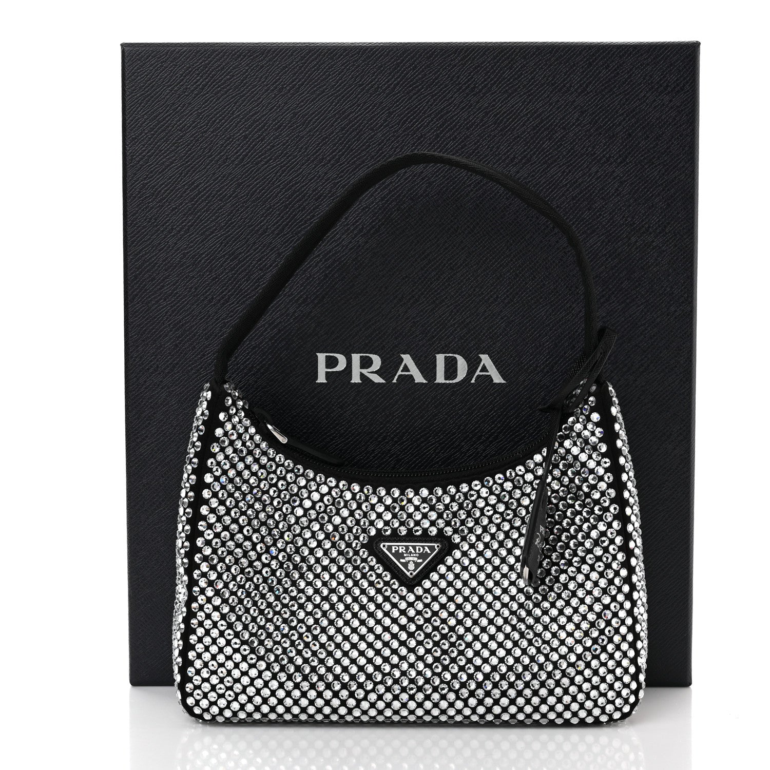 Prada Satin Crystal Mini Re-Edition 2000 Bag Cristal 11 of 11