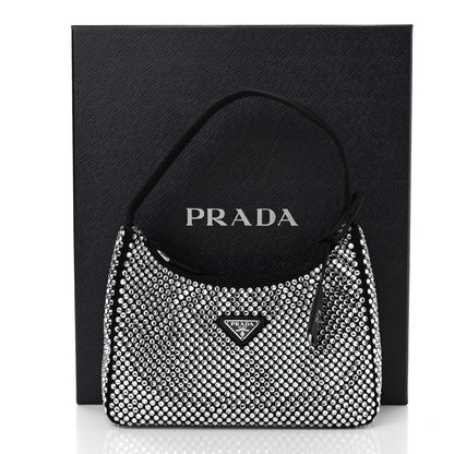 Prada Satin Crystal Mini Re-Edition 2000 Bag Cristal 11 of 11