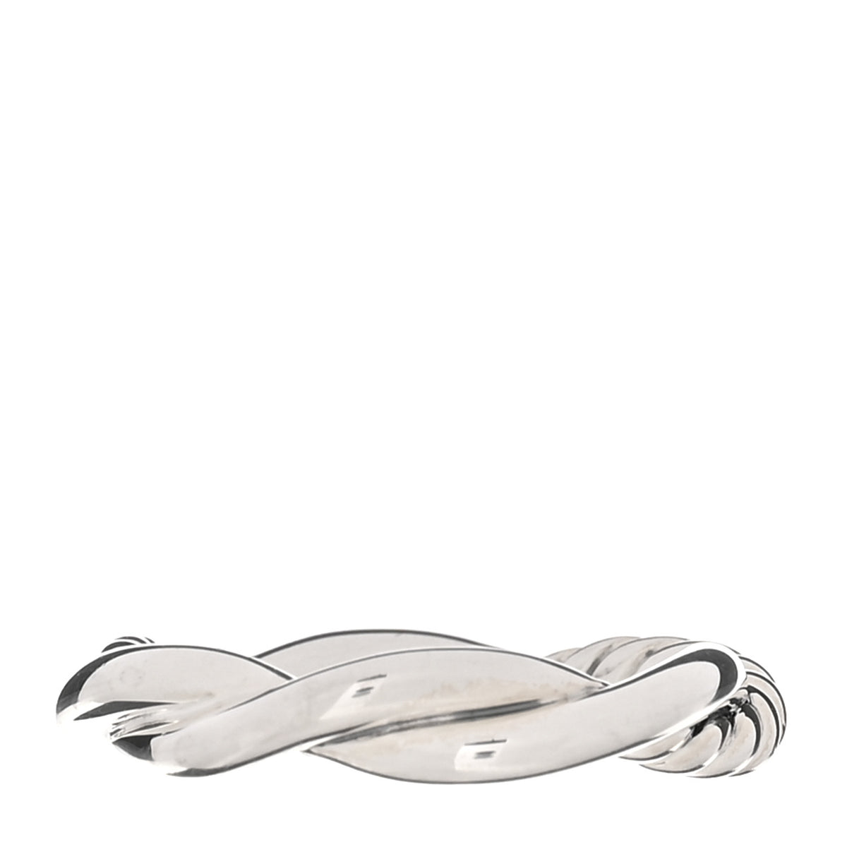 Sterling Silver Diamond Petite Infinity Twist Ring 50 5.5