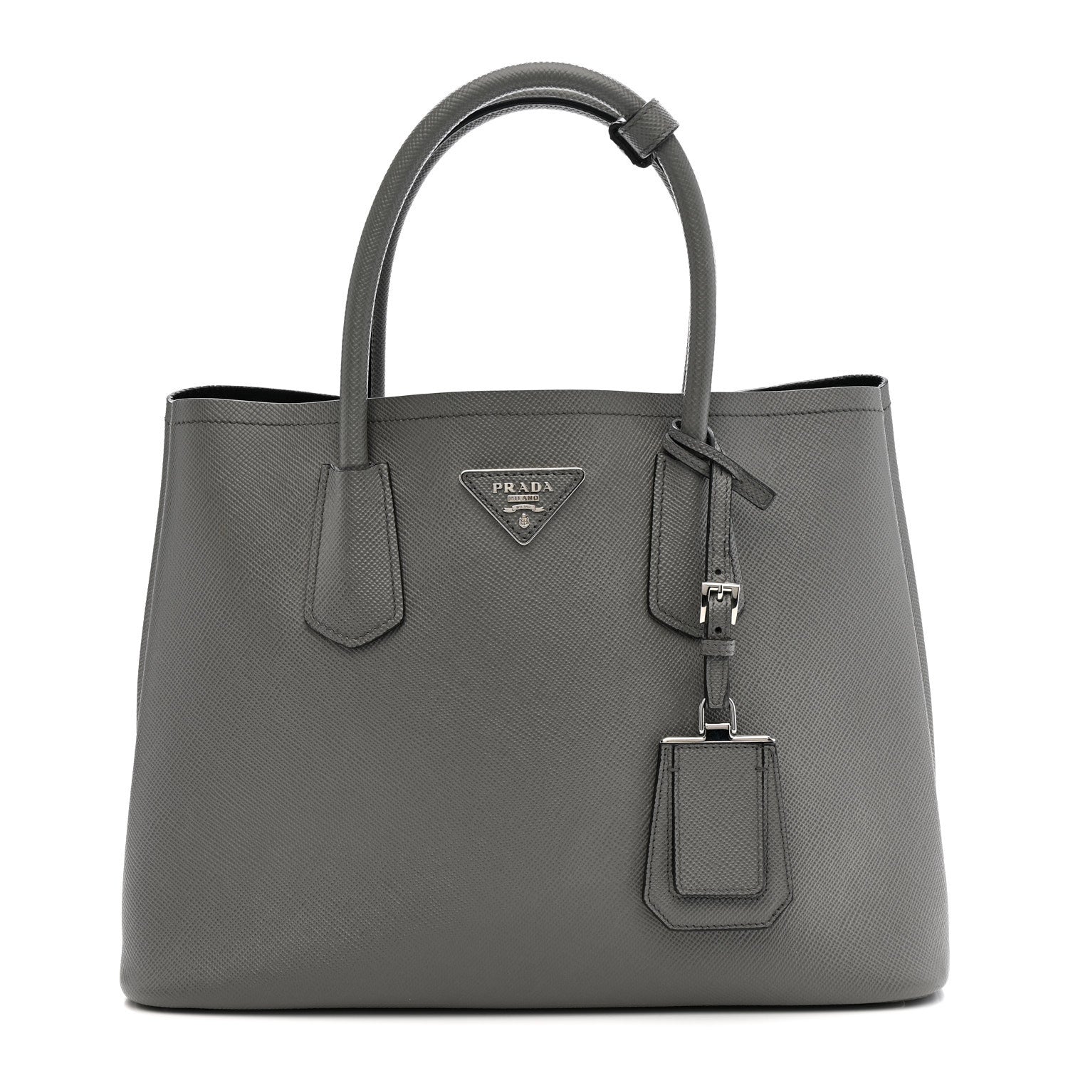Prada Saffiano Cuir Medium Double Bag Marmo 1 of 13
