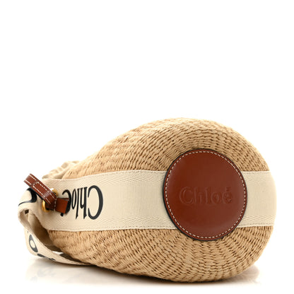 Chloe Natural Woven Fiber Small Woody Basket 4 of 11