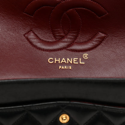 Chanel Lambskin Quilted Medium Double Flap Black 6 of 13
