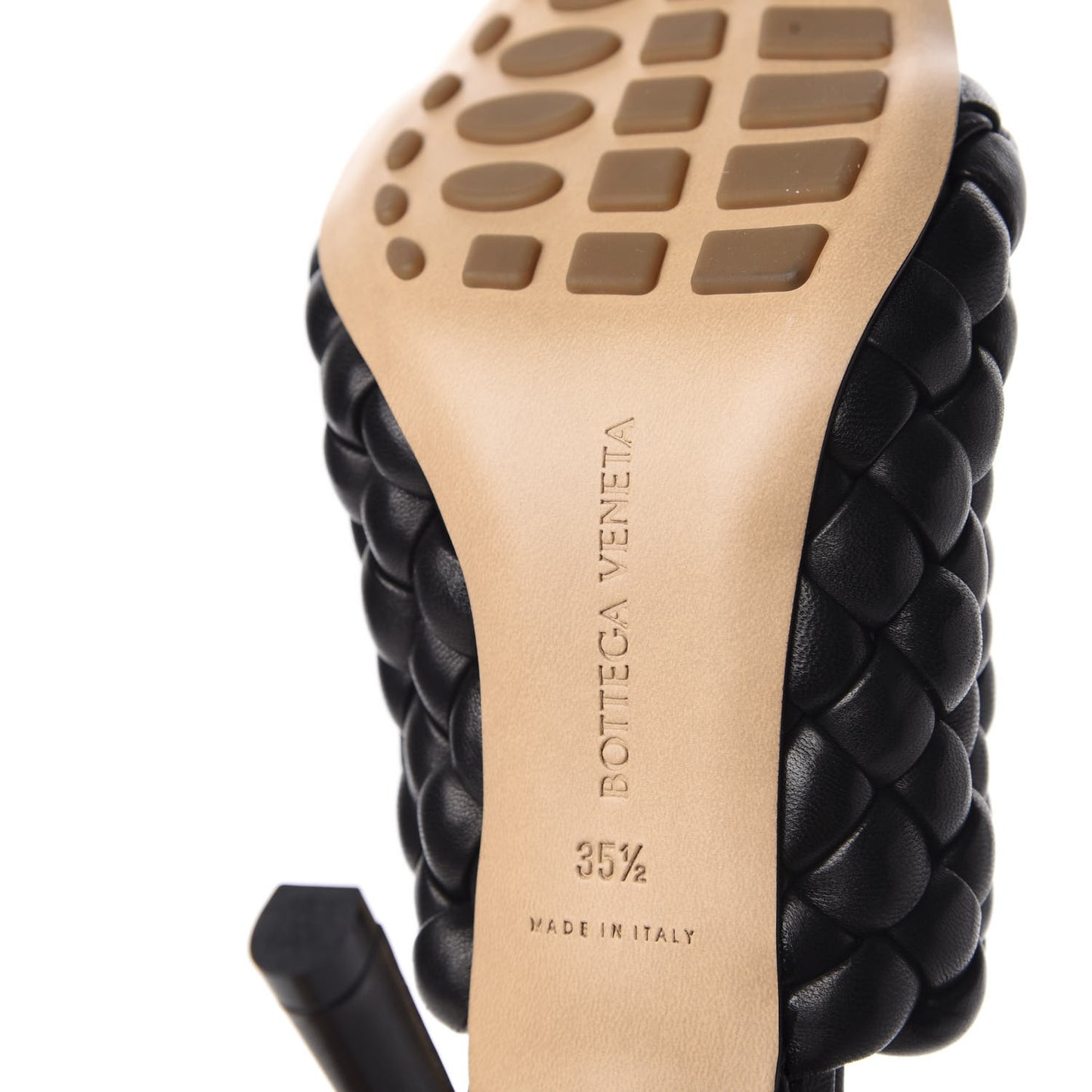 Nappa Padded Intreccio The Curve Sandals 35.5 Black