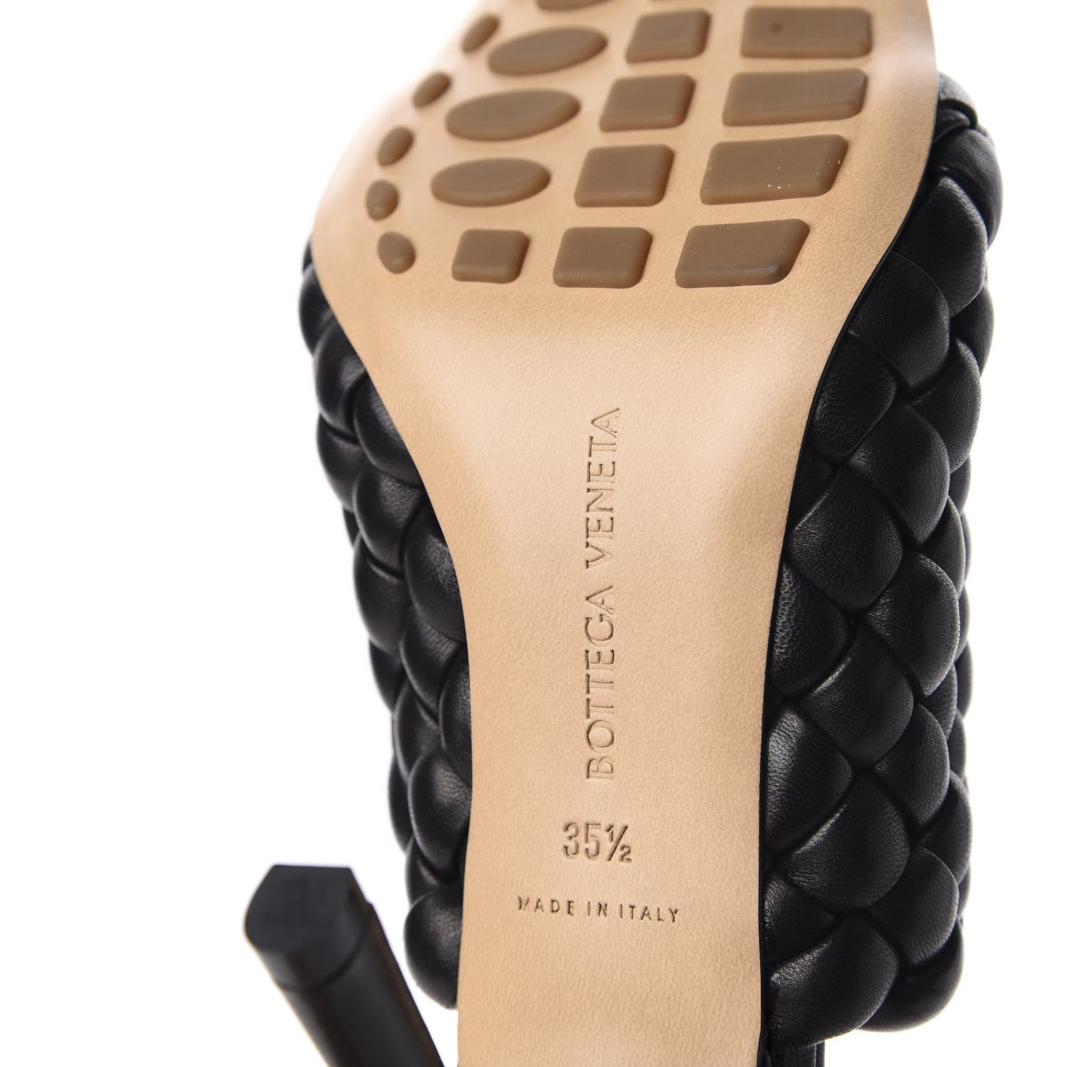Bottega Veneta Nappa Padded Intreccio The Curve Sandals 35.5 Black 8 of 10