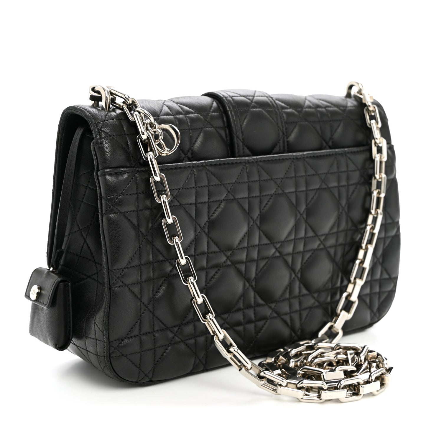 Lambskin Cannage Medium Miss Dior Flap Black