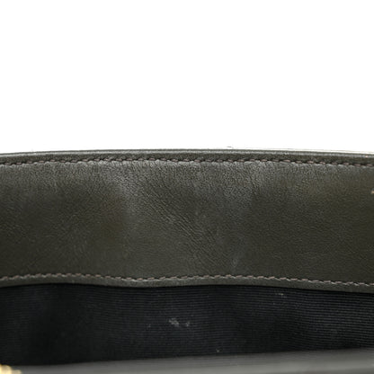 Saint Laurent Calfskin Y Quilted Monogram Small Loulou Chain Satchel Olive 11 of 15