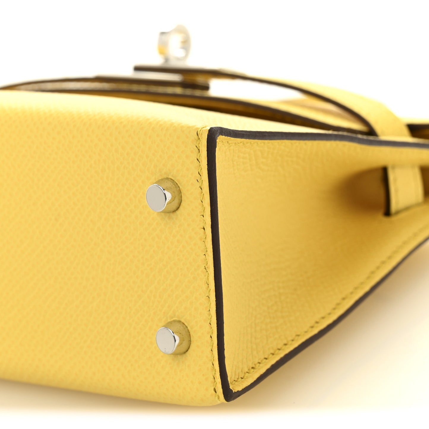 Epsom Mini Kelly Sellier 20 Jaune Mango