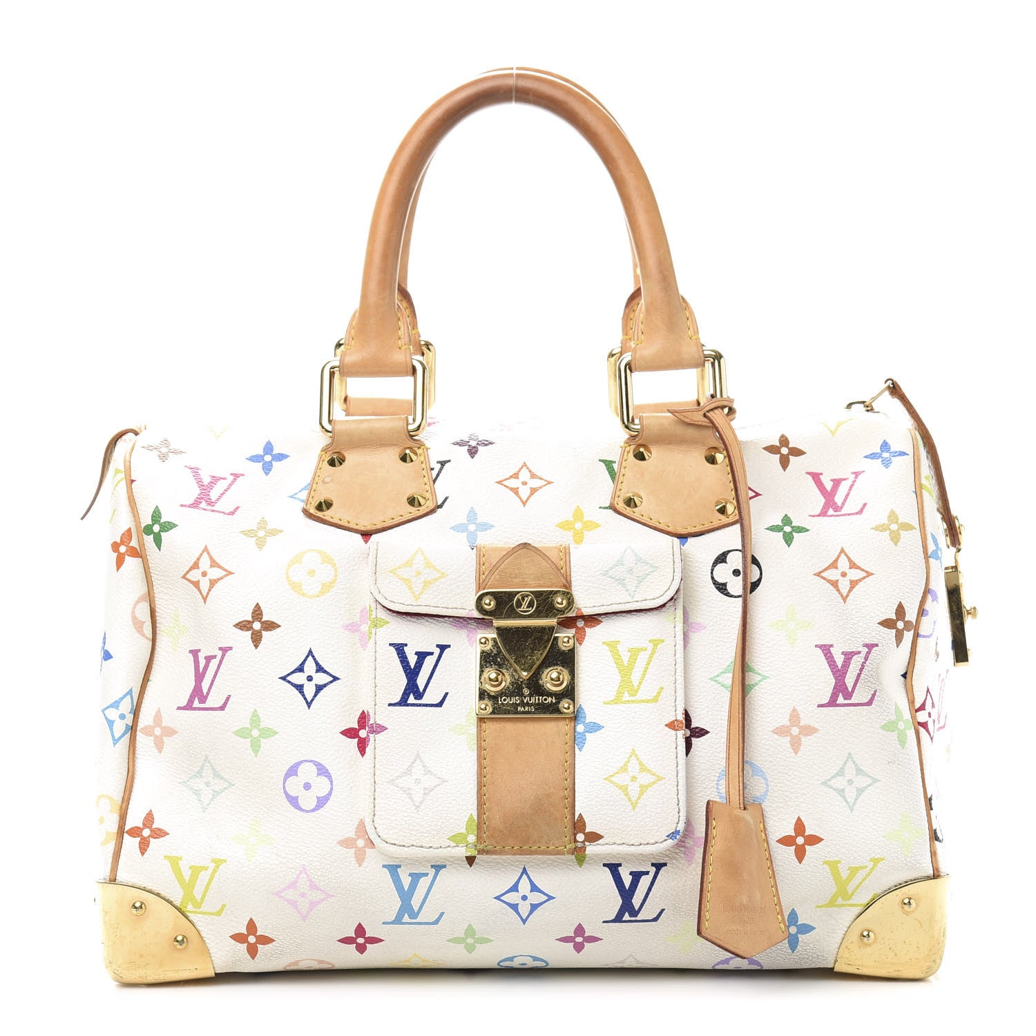 Louis Vuitton Monogram Multicolor Speedy 30 White 1 of 15
