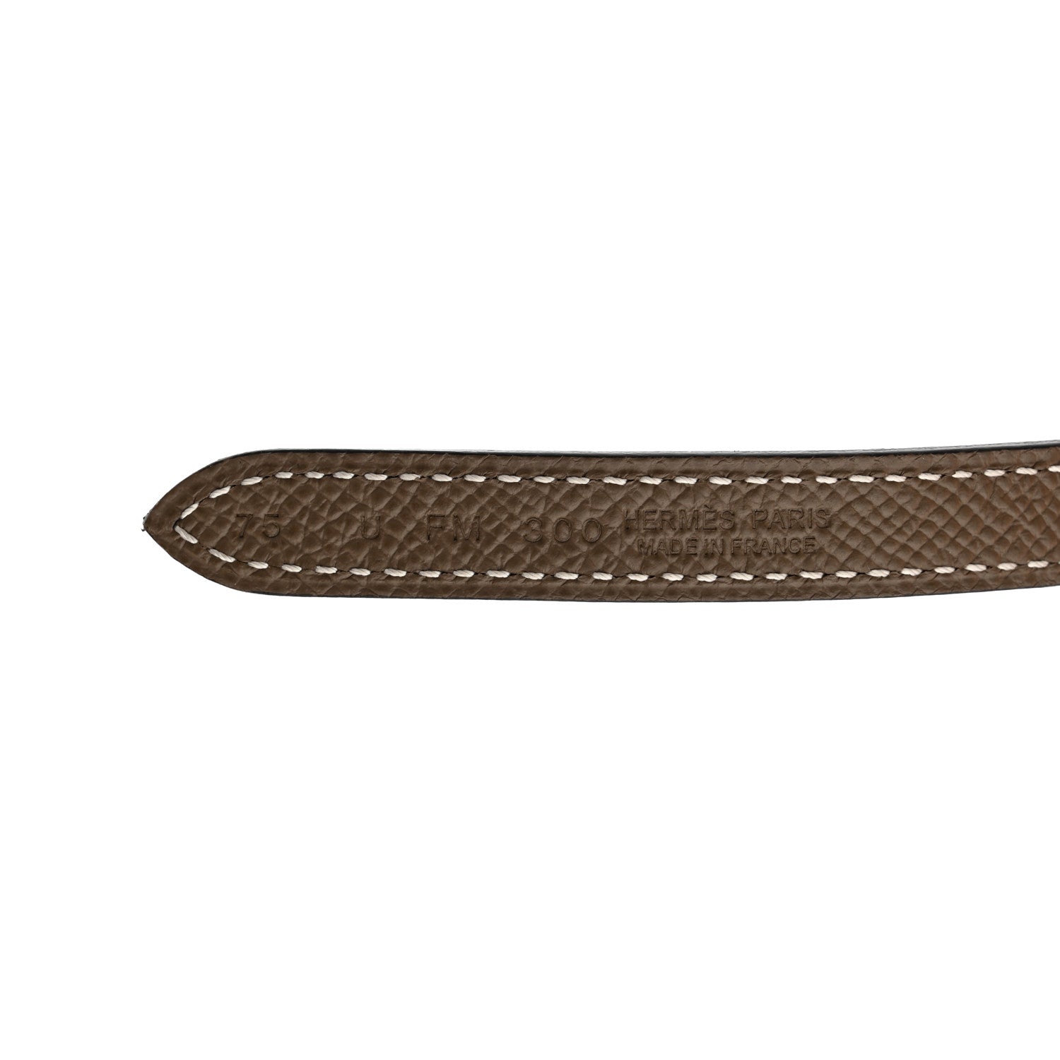 Hermes Epsom Swift 13mm H Belt 75 30 Etoupe Black 2 of 11