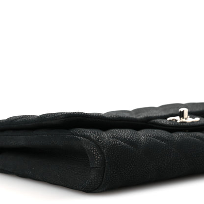 Chanel Iridescent Caviar Quilted Clutch With Chain Flap Black 9 of 12