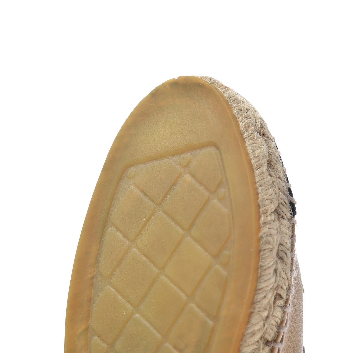 Lambskin CC Espadrilles 40 Beige Black