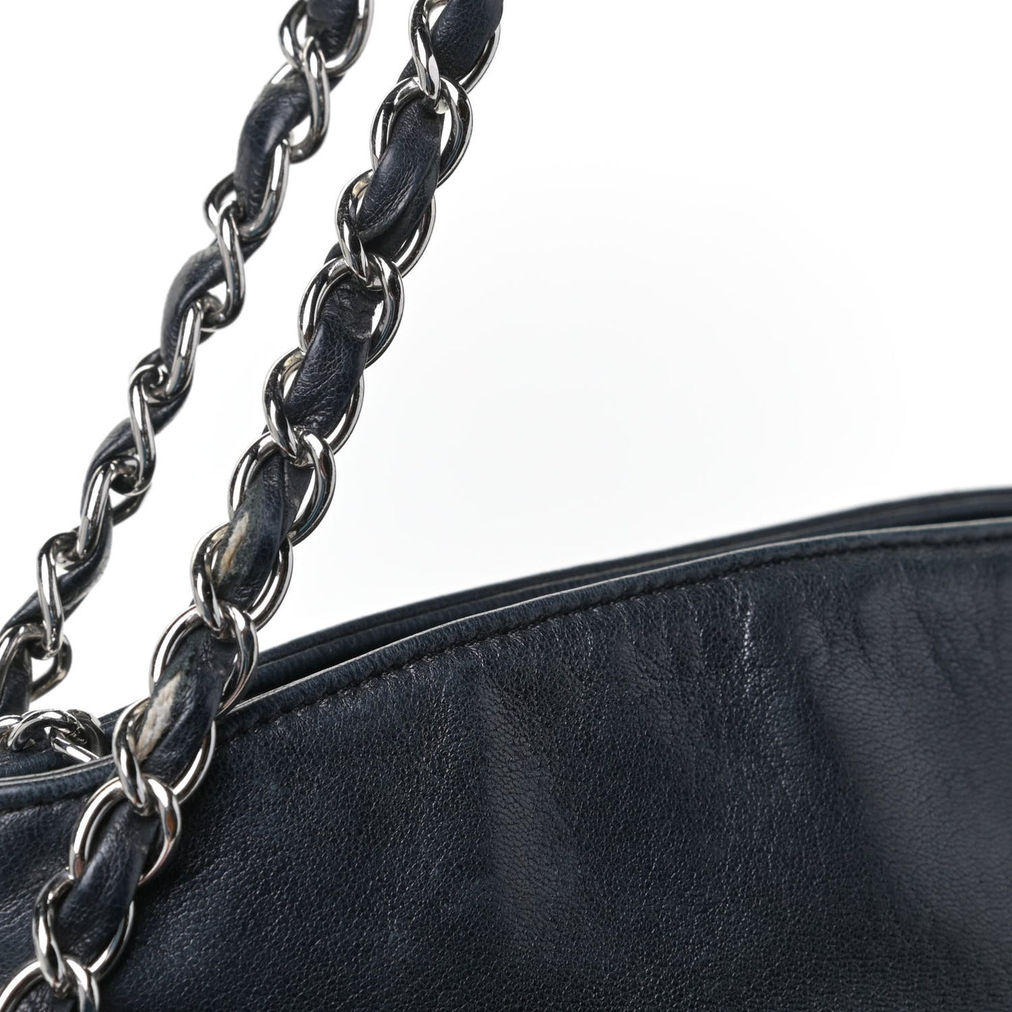 Lambskin Medium Ultimate Soft Tote Black