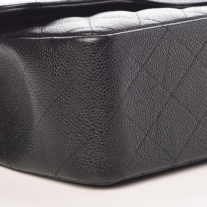 Chanel Caviar Quilted Jumbo Double Flap Black 8 of 10