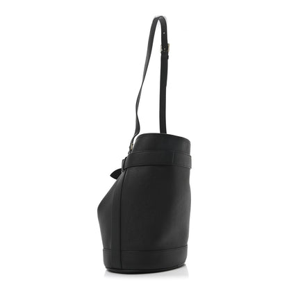 Tom Ford Grain Calfskin Medium Tara Bucket Bag Black 3 of 9