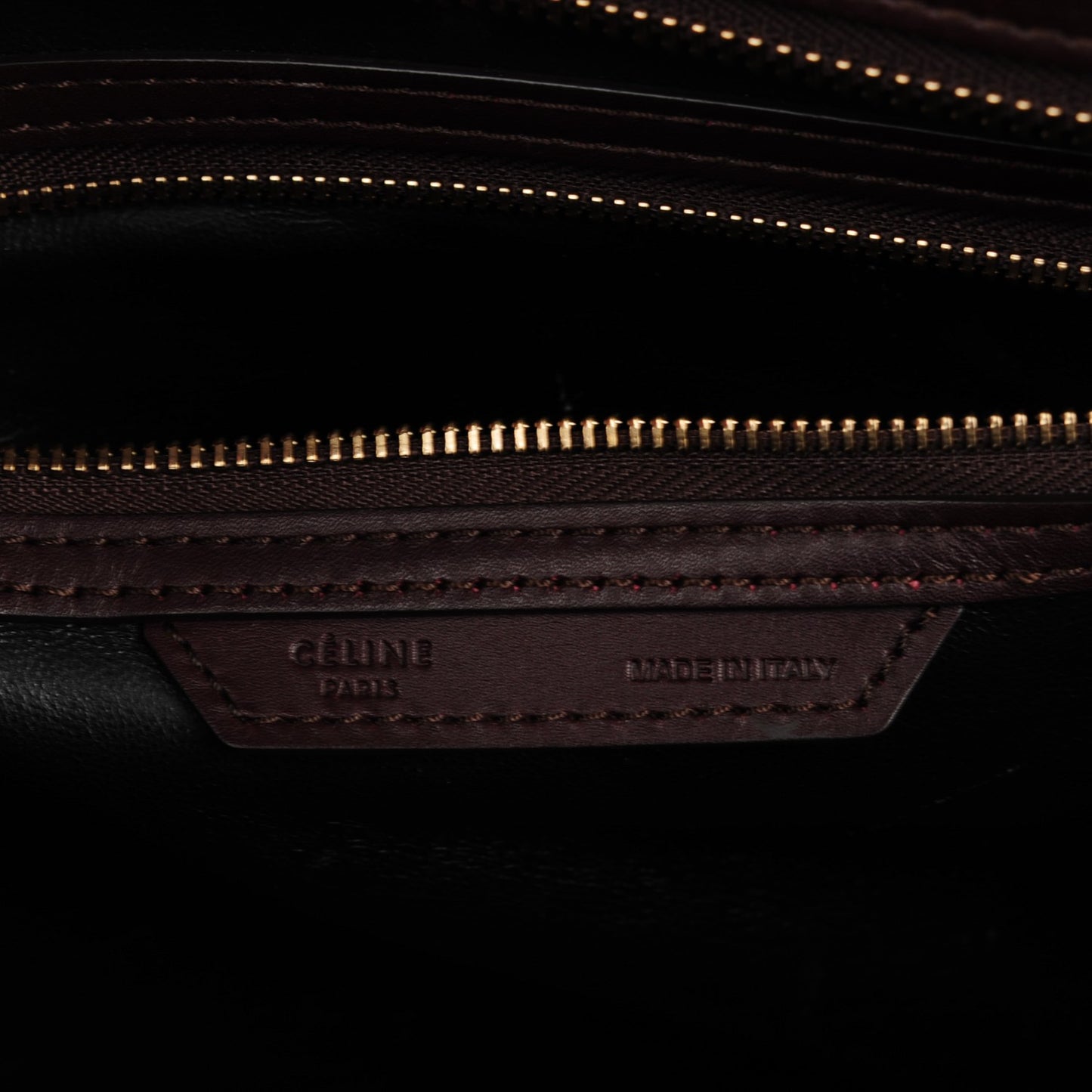 Smooth Calfskin Suede Mini Tri-Color Luggage Burgundy