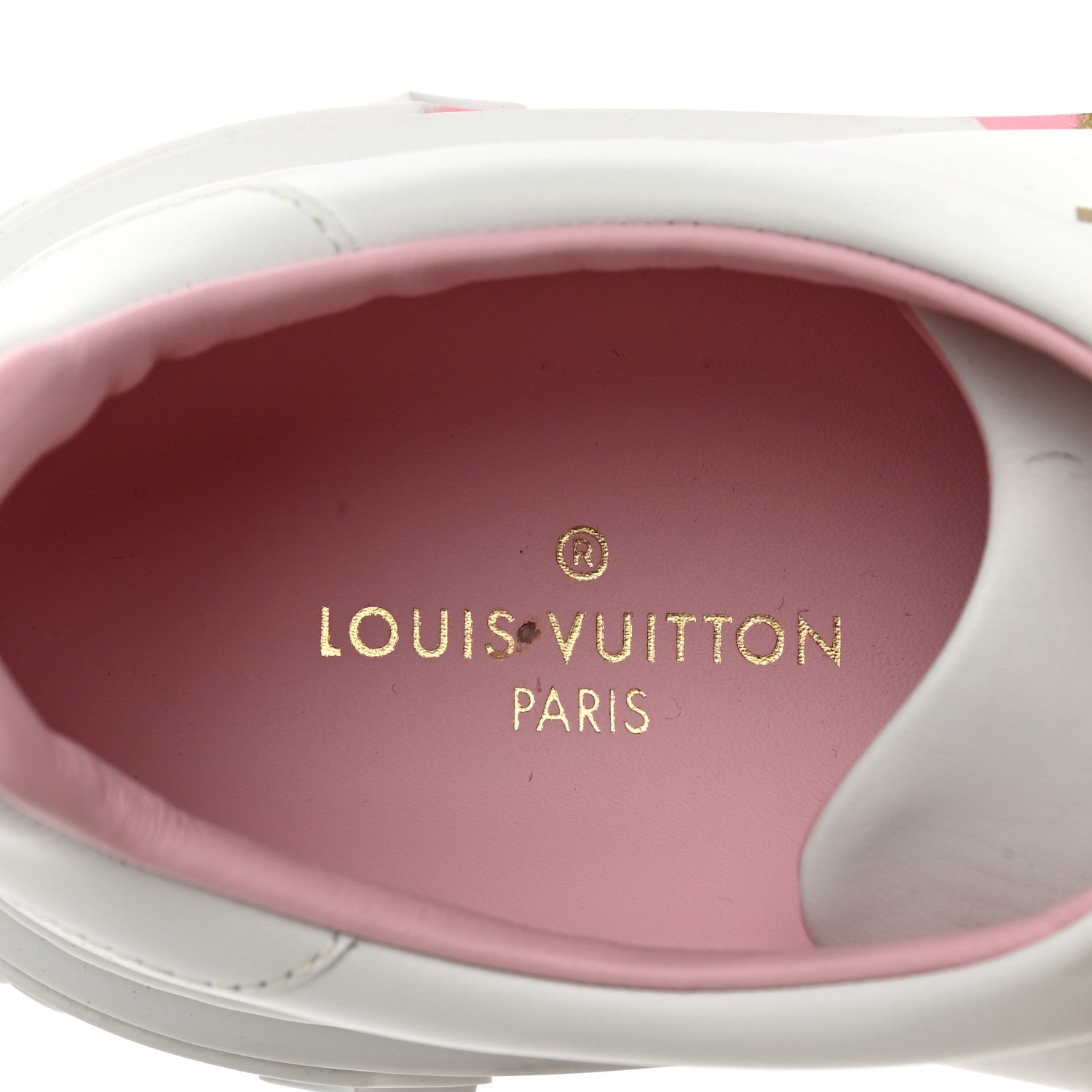 Louis Vuitton Monogram Time Out Sneakers 37.5 White Pink 7 of 10