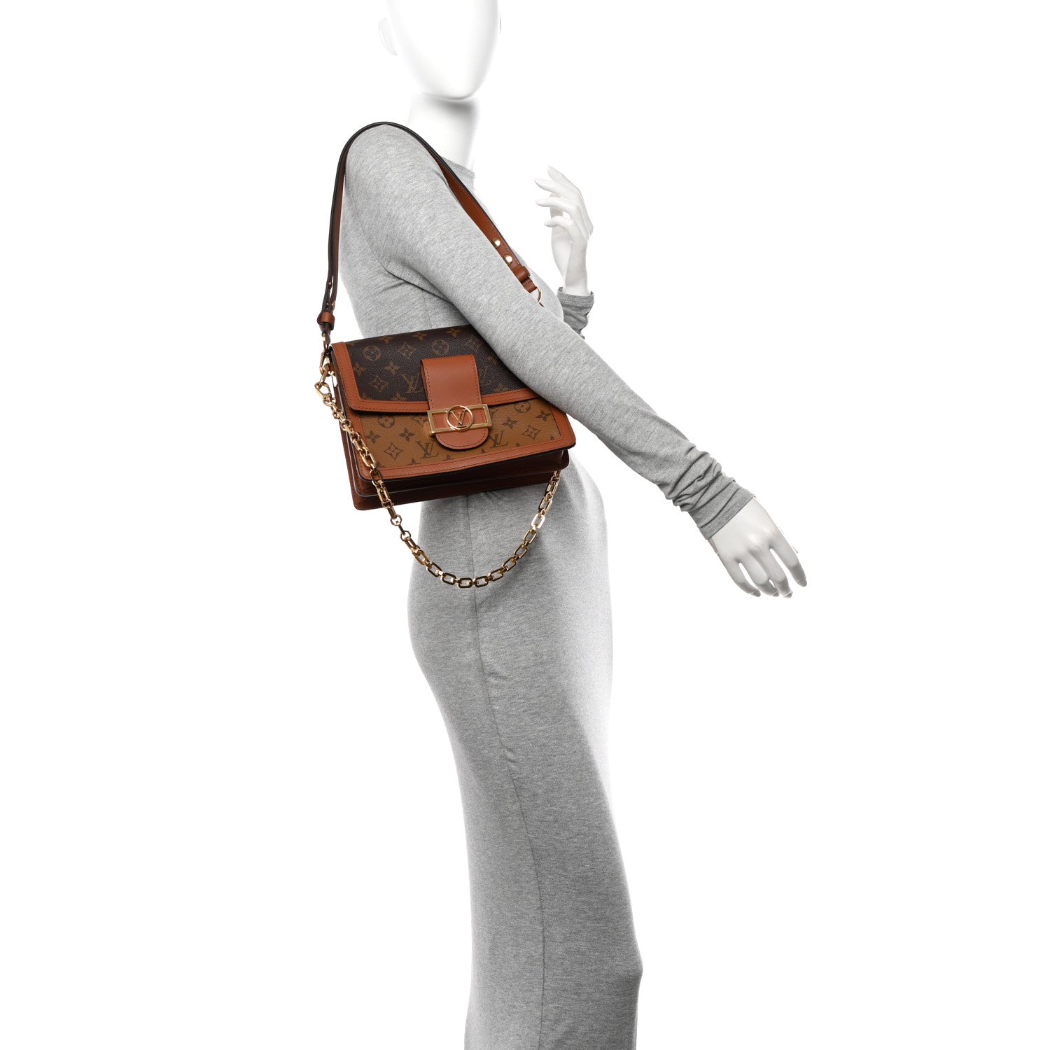 Louis Vuitton Reverse Monogram Dauphine MM 3 of 10