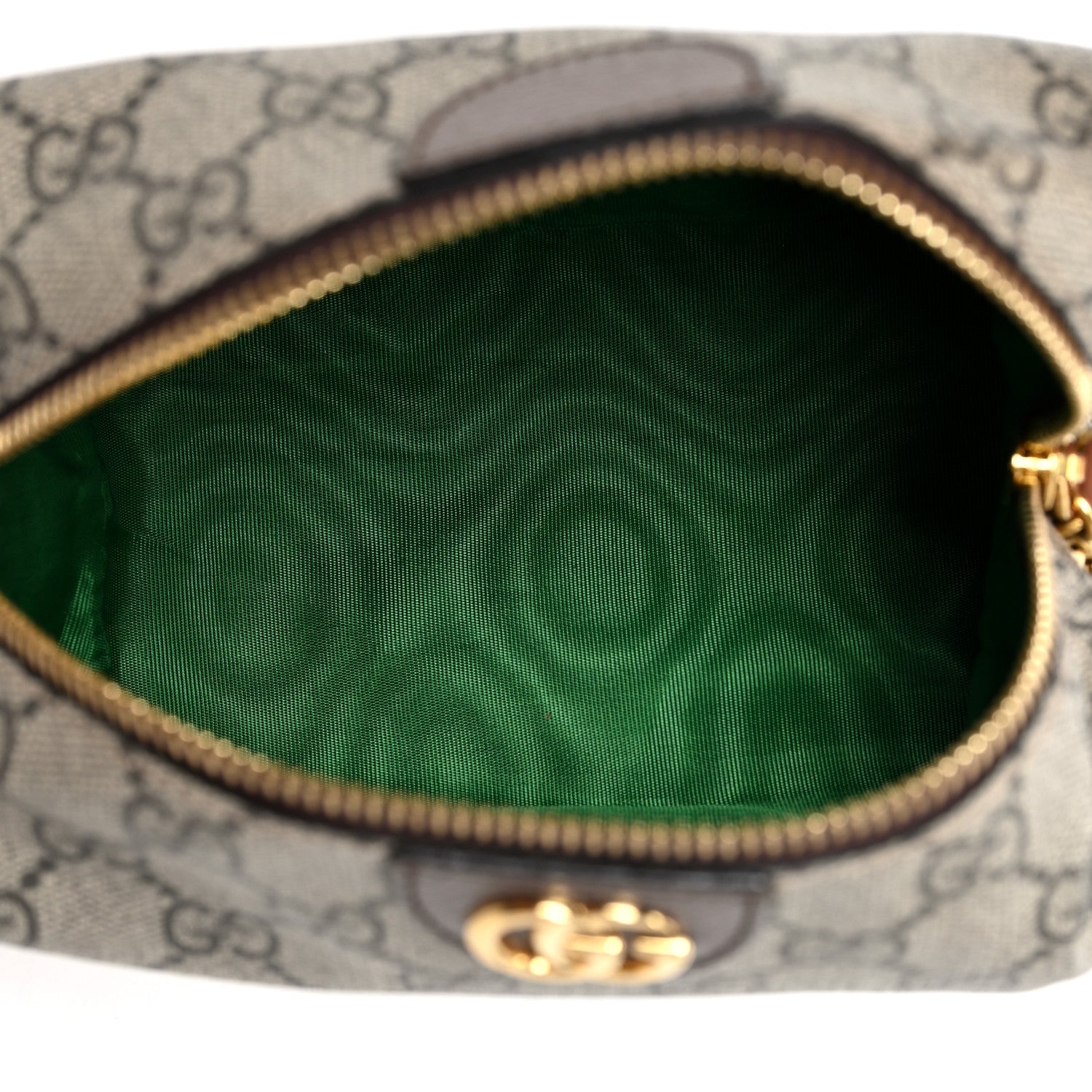 Gucci Soft GG Supreme Monogram Calfskin Medium Ophidia Cosmetic Case Beige Ebony New Acero 4 of 6