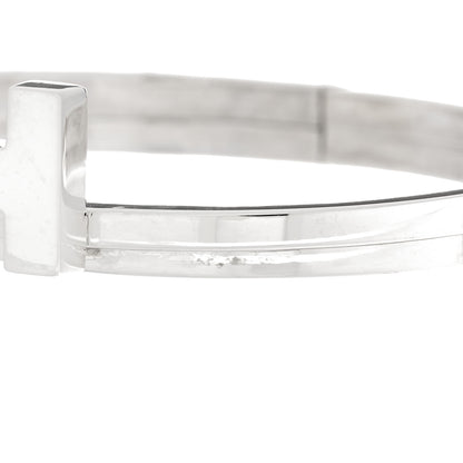 Tiffany Sterling Silver Diamond T Square Wrap Bracelet 4 of 4