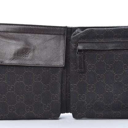 Gucci GG Monogram Double Pocket Belt Bag Black 8 of 12