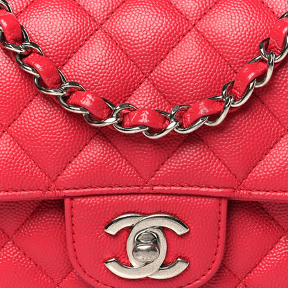 Chanel Caviar Quilted Mini Rectangular Flap Red 8 of 10