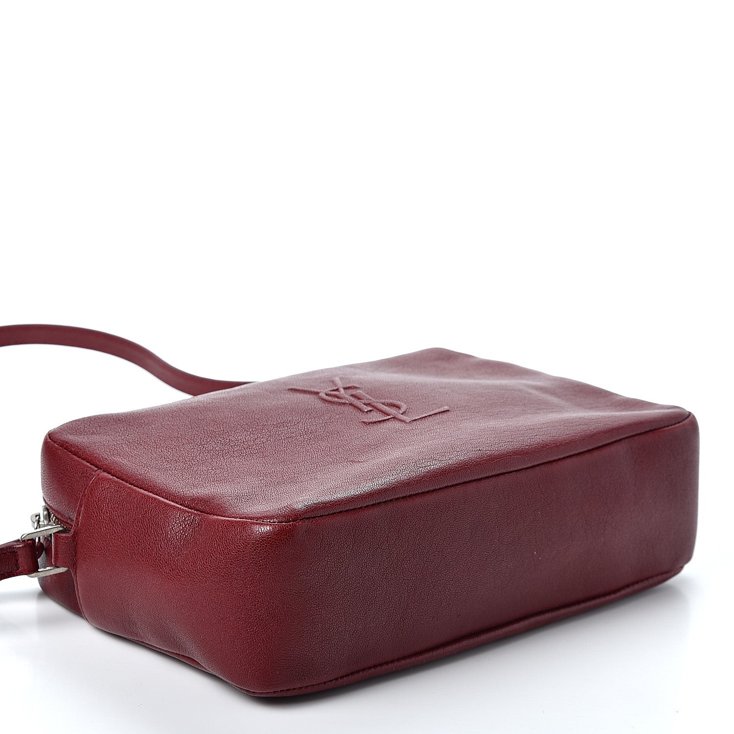 Saint Laurent Lambskin Monogram Small Lou Camera Bag Lipstick Red 3 of 9