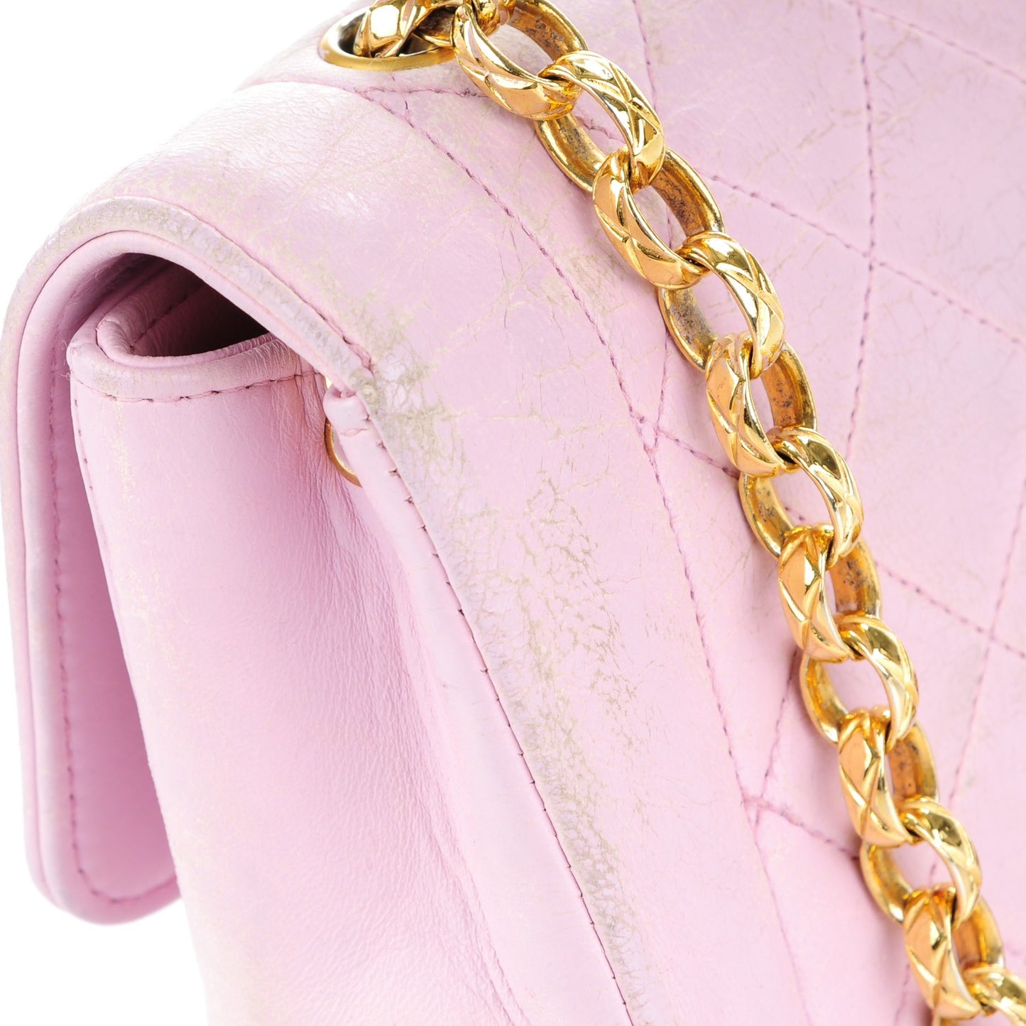 Lambskin Small Single Flap Pink